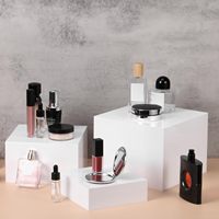 Cube Présentoir Transparent en Acrylique pour Gâteaux et Aliments, Rehausseur de Buffet avec Design Personnalisé