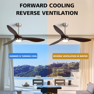 KBS Kronleuchter BLDC Deckenventilator mit <span class=keywords><strong>LED</strong></span>-Beleuchtung OEM ODM Deckenventilator mit Lampe Kronleuchter-Ventilator 52 Zoll Holzflügel - Product Image 5