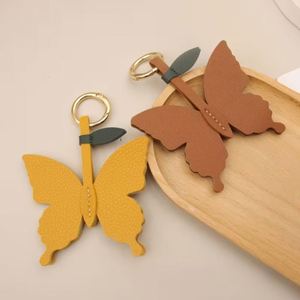 <b>Cute</b> Vibrant Color Butterfly Keychain PU Leather <b>Purse</b> Charm for Handbags Key Charm Unique Accessory - Product Image 4