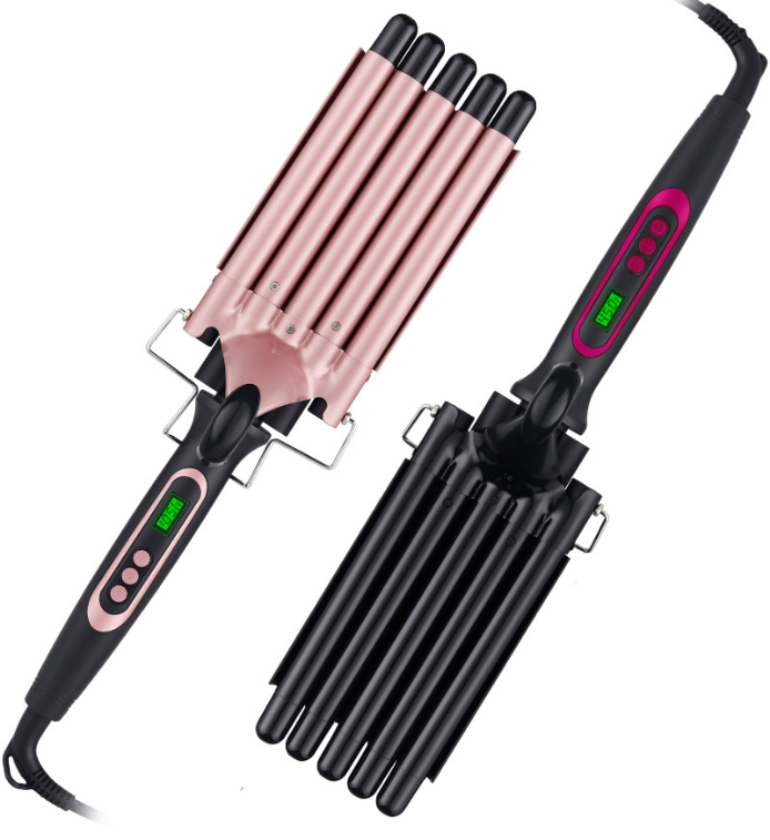 Elektrischer Kamm 5 in 1 Profession eller Locken wickler Wave 5 Barrel schnelles Styling Lockens tab Salon Locken Lockens tab LCD-Display