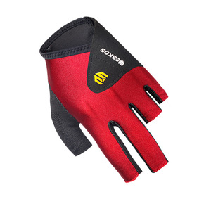 Gants <span class=keywords><strong>de</strong></span> <span class=keywords><strong>billard</strong></span> à 3 doigts ouverts, séchage rapide, antidérapants, respirants, pour snooker, avec logo personnalisé OEM, en polyester, pour la vente en gros - Product Image 5