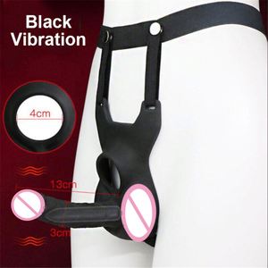 Arnés vibrador con dildo hueco para usar como bragas, con funda alargadora, juguetes sexuales para mujer y <span class=keywords><strong>gay</strong></span> - Product Image 6