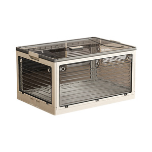 Transparent <b>Storage</b> <b>Box</b> Extra Large Foldable Clothing Organizer Rectangle Plastic With Lid For Home Use - Product Image 5