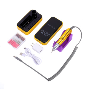 Machine à ongles électrique professionnelle portable sans fil 45000 tr/min avec moteur sans balais et brosse intégrée pour acrylique - Product Image 3