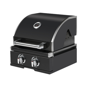 Prix direct d'usine Gril à <span class=keywords><strong>gaz</strong></span> à 2 brûleurs Acier inoxydable 304 Titane noir Prix direct d'usine Look moderne pour les fêtes - Product Image 2