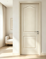 Porte d'entrée pivotante de luxe insonorisée en MDF composite finition PVC pour chambre, couloir et résidence