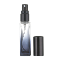 Flacon de parfum carré en verre, dégradé, vide, rechargeable, avec logo personnalisé, emballage en gros