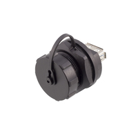 CAZN – support de panneau femelle à mâle IP67 fileté USB 3.0 réceptacle avec couvercle anti-poussière