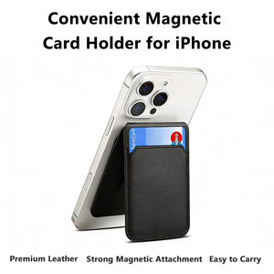 ที่ใส่บัตรแม่เหล็กหนังคุณภาพสูงสำหรับ iPhone 17/18/16/15/14/13/12 ซีรีส์ ที่ใส่บัตรแม่เหล็กบางเฉียบ - Product Image 2