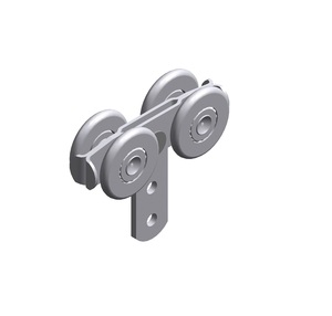 Conjunto de rodillos laterales para cortinas, rodillo tensor para lonas, soporte de riel, rodillo deslizante de cuatro ruedas para techo, conjunto de rodillos Kin-Slider para lona - Product Image 1