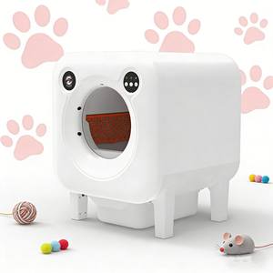 Caja de arena para gatos Kedi Tuvaleti extra grande, directa de fábrica, fácil de limpiar, ecológica, segura, duradera, artículos para mascotas - Product Image 1