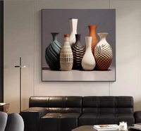 Vase mural en céramique imprimé en 3D, style nordique minimaliste, motif de vase à fleurs torsadé en spirale creuse, décoration murale minimaliste