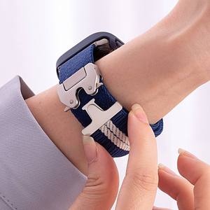 Correa de Nailon Trenzado con Hebilla de Acero Inoxidable para Apple Watch Series 10 9, para Iwatch Ultra 49mm, Correa de Reloj de Acero - Product Image 3