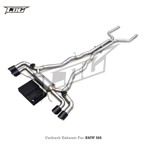 Sistema de escape Catback personalizado para <span class=keywords><strong>BMW</strong></span> <span class=keywords><strong>M8</strong></span> <span class=keywords><strong>Gran</strong></span> <span class=keywords><strong>Coupe</strong></span> F93 4,4 T 2019-2024, silenciador de tubo de escape deportivo de cuatro puertas con Control de válvula - Product Image 2