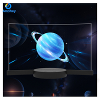 Écran de bureau OLED incurvé transparent haut de gamme avec rayon de courbure de 1800 mm, revêtement antireflet, prise en charge de l'écran tactile