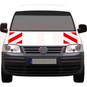 Brezilya APROVADO DENATRAN tehlike dikkat uzun araç için Cinta Reflectiva Waring beyaz kırmızı yansıtıcı etiket