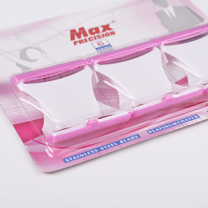 Rasoio <span class=keywords><strong>svedese</strong></span> importato a lama di rasoio in plastica con impugnatura salda da donna rosa per preparazioni mediche - Product Image 2