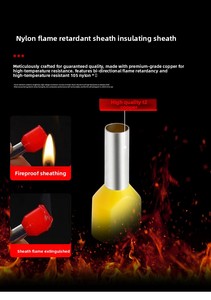 Gxd kích cỡ khác nhau lục giác pre-cách điện lạnh-ép thiết bị đầu cuối đóng hộp Đồng tay áo uốn kết nối cho ô tô sử dụng - Product Image 3