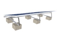 Supports de panneaux solaires économiques pour toits plats