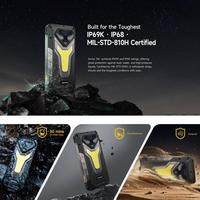 Téléphone robuste Ulefone Armor 34+ de haute qualité, 16 Go + 512 Go, 25500 mAh, vision nocturne, étanche IP68/IP69K, téléphone mobile 5G