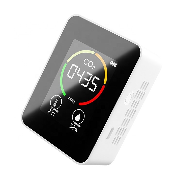 Multifunction Carbon Dioxide Detector 3 in 1 Air Quality Tester Desktop CO2 Measurement Meter