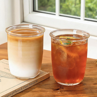 Gobelet en verre borosilicate rond de 400 ml pour café latte, idéal pour les boissons DIY – Vente en gros