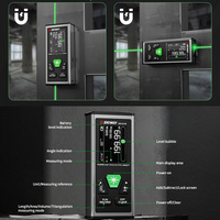 Télémètre laser vert Sndway OEM nouvelle technologie, double télémètre laser avec rotation automatique, écran LCD, outils de mesure portatifs