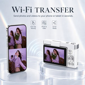 Cámara Digital Compacta 5K 96MP con Pantalla Abatible, Autoenfoque, Cámara Portátil para Vlogging y Fotografía para Estudiantes y Principiantes - Product Image 3