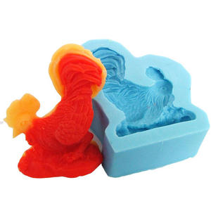 DIY artesanía hecha a mano animales pollo Gallo silicona jabón pastel vela molde para hacer jabón - Product Image 2