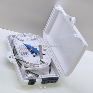 Boîtier de distribution mural en ABS blanc à 4 cœurs pour fibre optique, boîtier terminal FTTH avec répartiteur PLC SC/UPC - Product Image 3