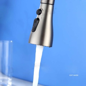 Pistola da <span class=keywords><strong>cucina</strong></span> rubinetti per acqua calda e fredda in ottone grigio, lavello estraibile, lavello e <span class=keywords><strong>soffione</strong></span> retrattile in stile moderno - Product Image 5