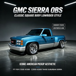 Jantes rétro chromées polies 17x11 Lowrider 5x5 5x5.5 6x135 6x5.5 5x135 pour F150 RAM GMC Sierra OBS Chevy Squarebody Tahoe - Product Image 2