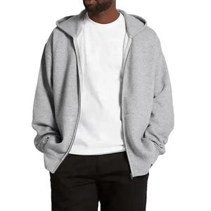 Custom Essentials Hoodie Men's 100% Cotton Oversize Drop Shoulder Full Zip up Hoodie Heavyweight Zip Hoodie for Men - Product Image 1