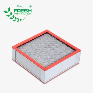 Glass Fibre Paper Medium Classification H13 H14 U15 Are Delivered With A Test Certificate HEPA Air Filter For Cleanroom.