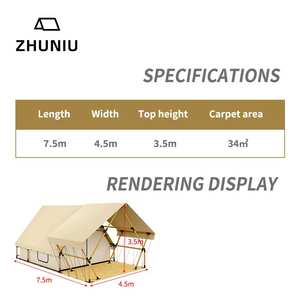 Tentes d'auvent <span class=keywords><strong>de</strong></span> camping d'hôtel en forme <span class=keywords><strong>de</strong></span> W pour des événements <span class=keywords><strong>de</strong></span> camping en plein air résidence d'hôtel <span class=keywords><strong>de</strong></span> camping en plein air (les tailles peuvent être personnalisées) - Product Image 2
