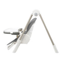 Chaise à bascule moderne pliable en plastique pour bébé, ergonomique, légère, avec roues verrouillables, inclinaison réglable, double usage maison/école