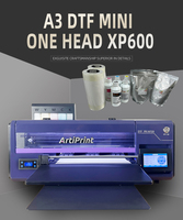 Artiprint Harga Terjangkau Printer Film PET DTF A3 12 Inci Single Head Mesin Cetak untuk Semua Jenis Kain Pakaian