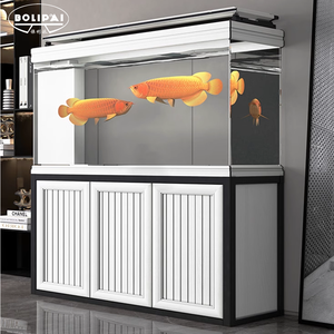 לבן כל אלומיניום ארון + מקצועי מסנן טנק + ultra ברור זכוכית אקווריום טנק - Product Image 2