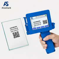 Imprimante à jet d'encre portable manuelle AISOMARK, machine de codage de 12,7 mm avec charge USB de type C pour le marquage des produits flexibles