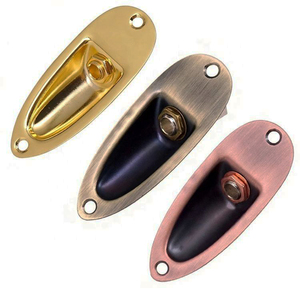 Soket Gitar Model Perahu Warna Merah Tembaga Perunggu Emas Grosir dengan Sekrup untuk Suku Cadang Gitar - Product Image 1