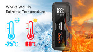 เครื่องช่วยสตาร์ทรถยนต์และรถบรรทุกแบบพกพา 12V พร้อมไฟฉาย LED ความจุ 24000mAh กระแสไฟสูงสุด 4000A - Product Image 5