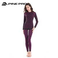 Alpine PRO Ropa interior térmica de esquí de secado rápido para mujer Transpirable Deportes de invierno Conjunto de Calzoncillos largos