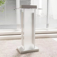 Pupitre d'église en acrylique personnalisé avec éclairage LED - Chaire de conférence