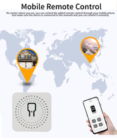 Mini-récepteur WIFI + RF 433M YE478WTR, 2 relais, contrôleur d'applications Smart Life et TUYA, commande vocale Alexa pour les signaux d'interrupteurs électriques
