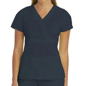 女护士白色制服设计磨砂越南磨砂人造丝 - Product Image 2