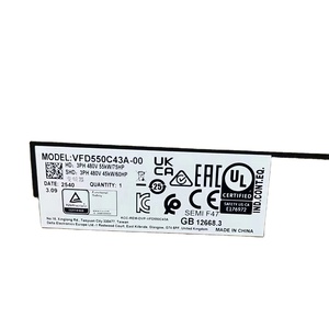 อินเวอร์เตอร์ปรับความถี่ Delta VFD C2000+ ซีรีส์ รุ่น VFD550C43A-00 55 กิโลวัตต์ 75 แรงม้า 460 โวลต์กระแสสลับ 110 แอมป์ 3 เฟส - Product Image 1