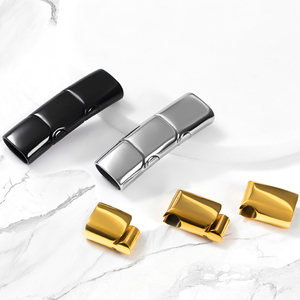 Cierres Magnéticos Planos de Acero Inoxidable Hobbyworker, Cierres Magnéticos para Cordones de Cuero, Terminales para Joyería y Accesorios - Product Image 2