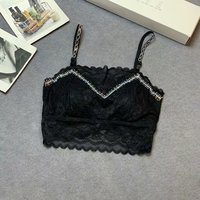 Top de tirantes de látex 521 con encaje y malla, estilo celebridad de internet, top de tubo de una línea para mujer