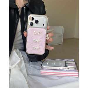 เคสโทรศัพท์ลายดอกไม้หวานละมุนแบบ 3 มิติ พร้อมโบว์และกาวหยด น่ารัก ป้องกันได้ดี สำหรับ iPhone 17 Pro Max 16 15 14 สำหรับสาวๆ - Product Image 4