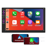 Autoradio Bluetooth 2 DIN 7 pouces, Carplay sans fil, Android Auto, radio FM, USB Type-C, lecteur MP5 double DIN pour voiture